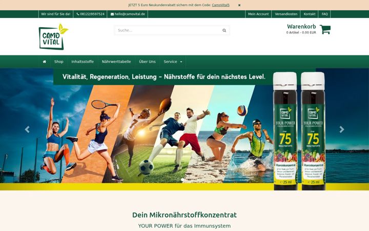 Screenshot του camovital.de
