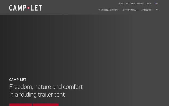 Screenshot van camp-let.com