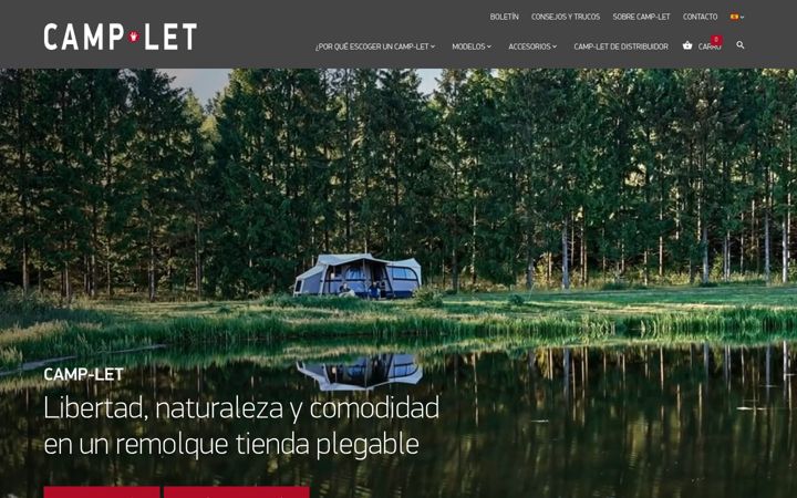 Captura de ecrã de camp-let.es