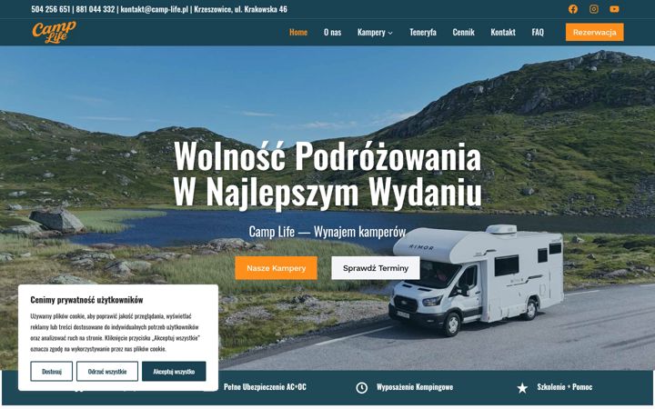 Screenshot of camp-life.pl