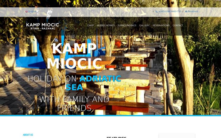 Screenshot of camp-miocic.com