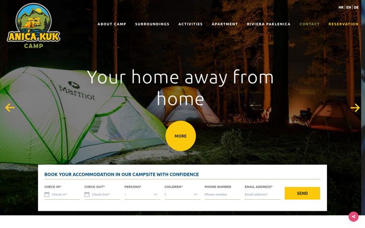 Screenshot of camp-paklenica.com