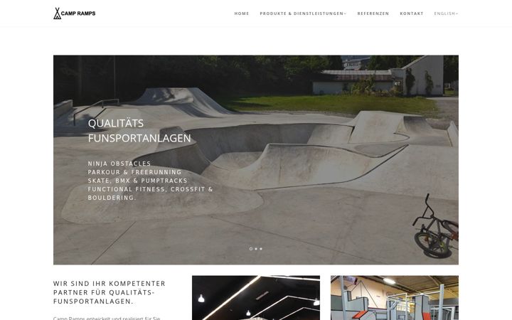 Screenshot of camp-ramps.com