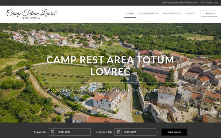Screenshot of camp-totum.com