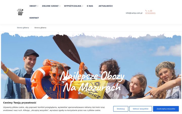 Screenshot of camp.com.pl