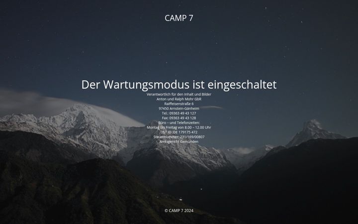 Screenshot του camp7.de
