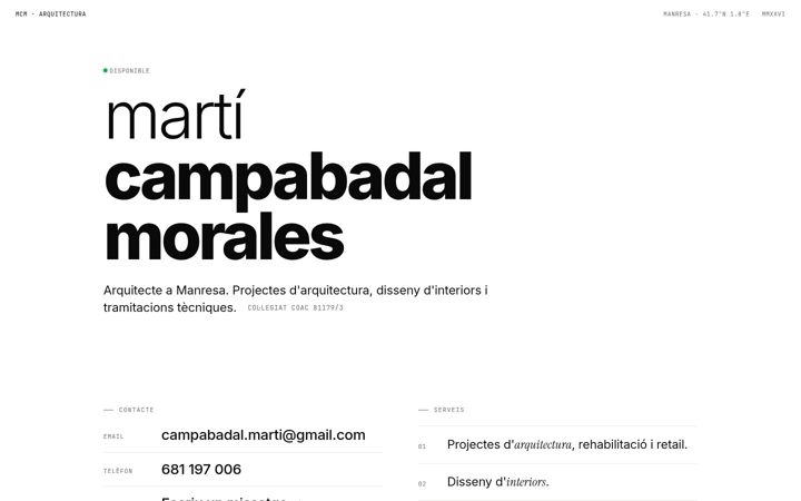 Screenshot of campabadalmorales.com