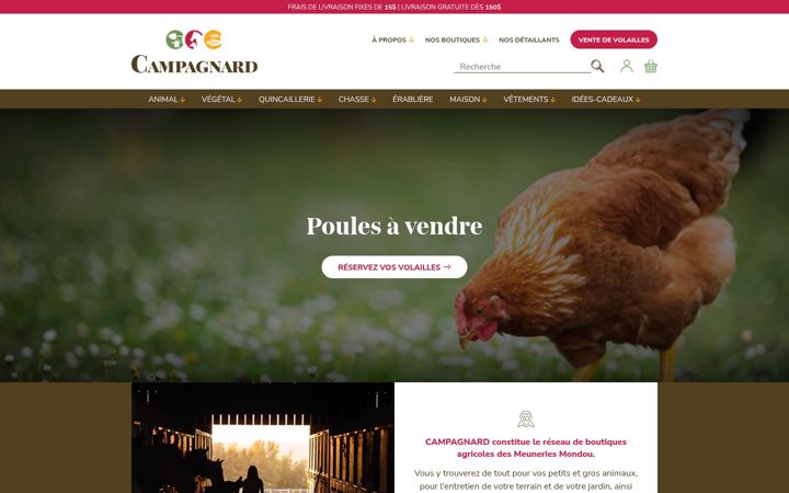 Screenshot of campagnard.ca