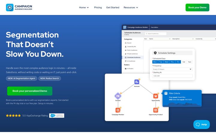 Screenshot of campaign-audience-builder.com