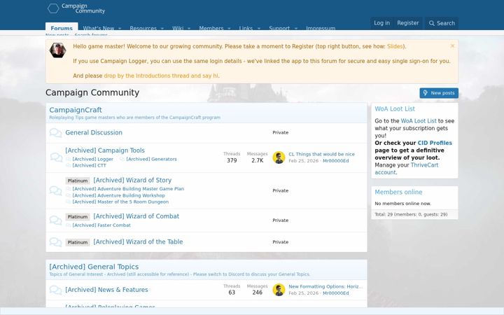 Screenshot of campaign-community.com