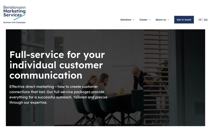 Screenshot of campaign-services.de