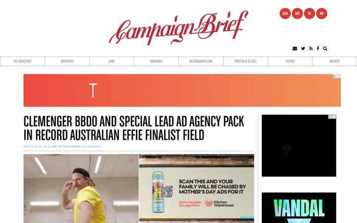 Screenshot of campaignbrief.com