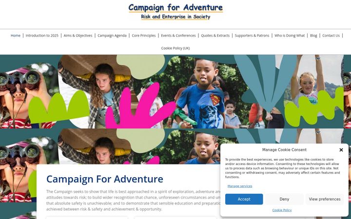 Screenshot of campaignforadventure.org