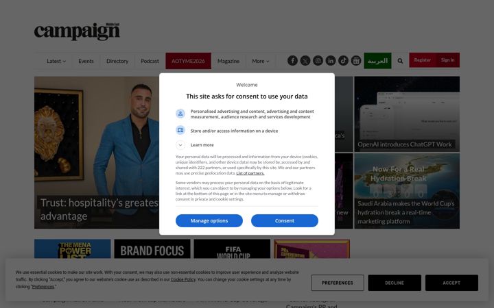 Screenshot of campaignme.com