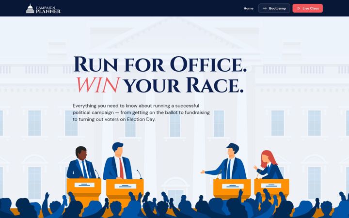 Screenshot of campaignplanner.org