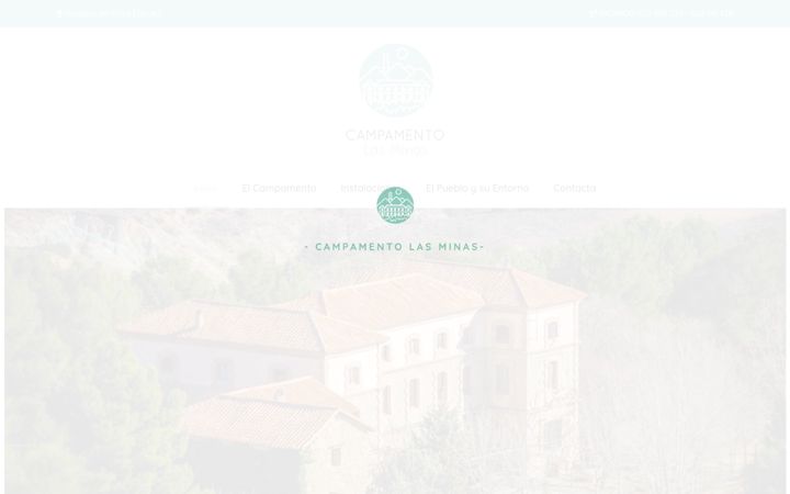 Screenshot of campamentolasminas.com
