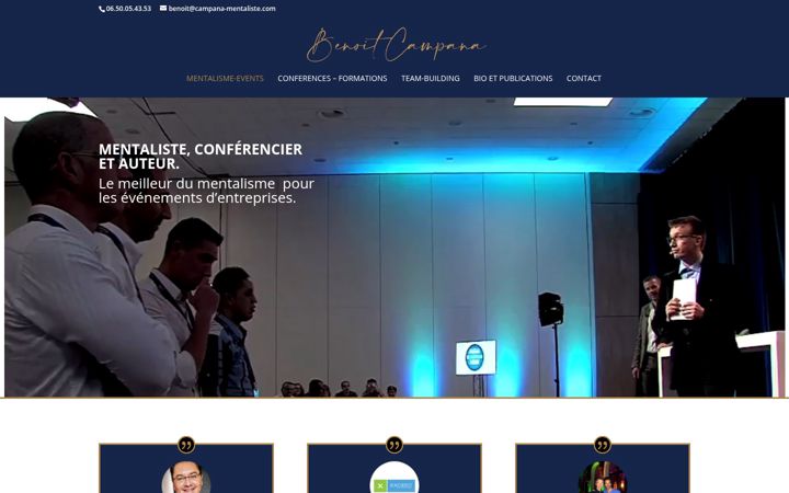Screenshot of campana-mentaliste.com