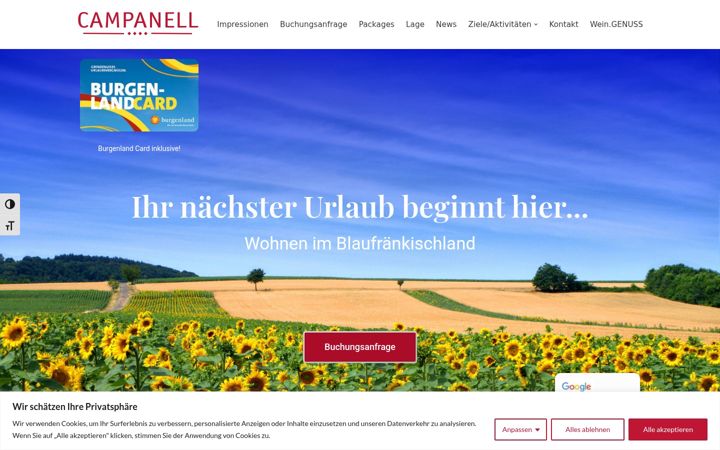 Screenshot of campanell.at