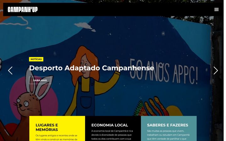 Screenshot of campanhup.org