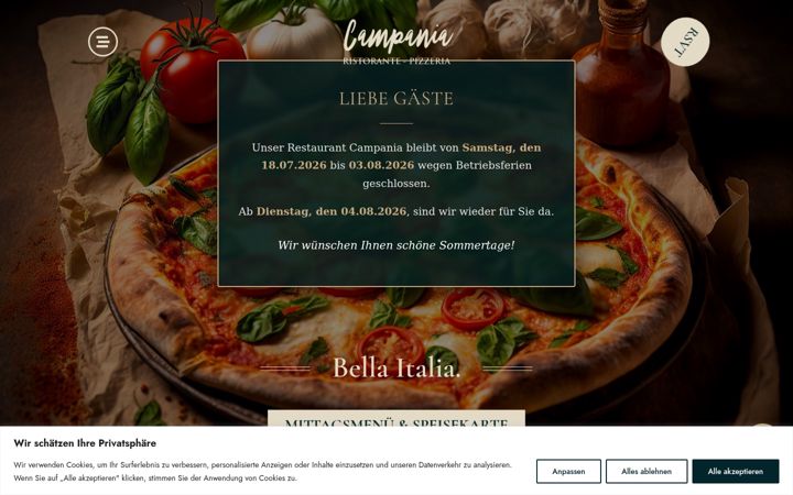 Screenshot of campania-bern.ch