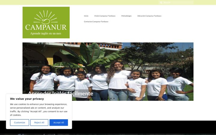 Screenshot of campanur-tumbaco.com