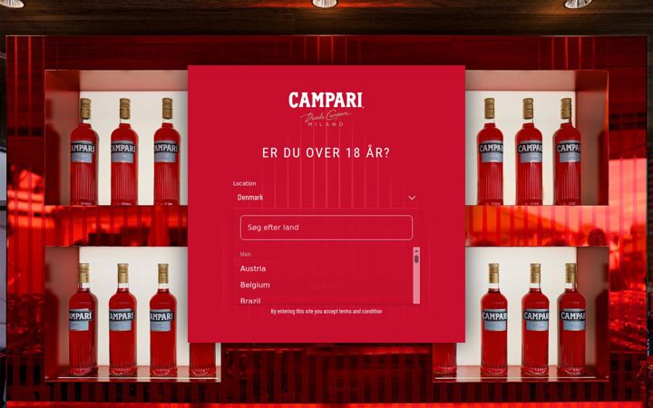 Screenshot of campari.fr