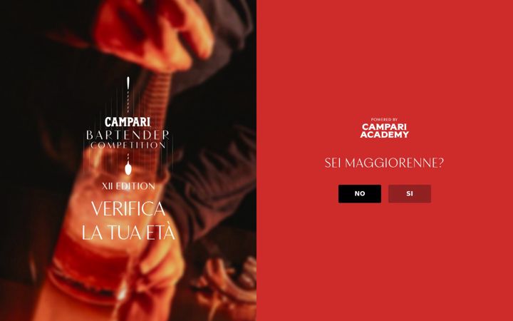 Screenshot ta' camparibartendercompetition.it