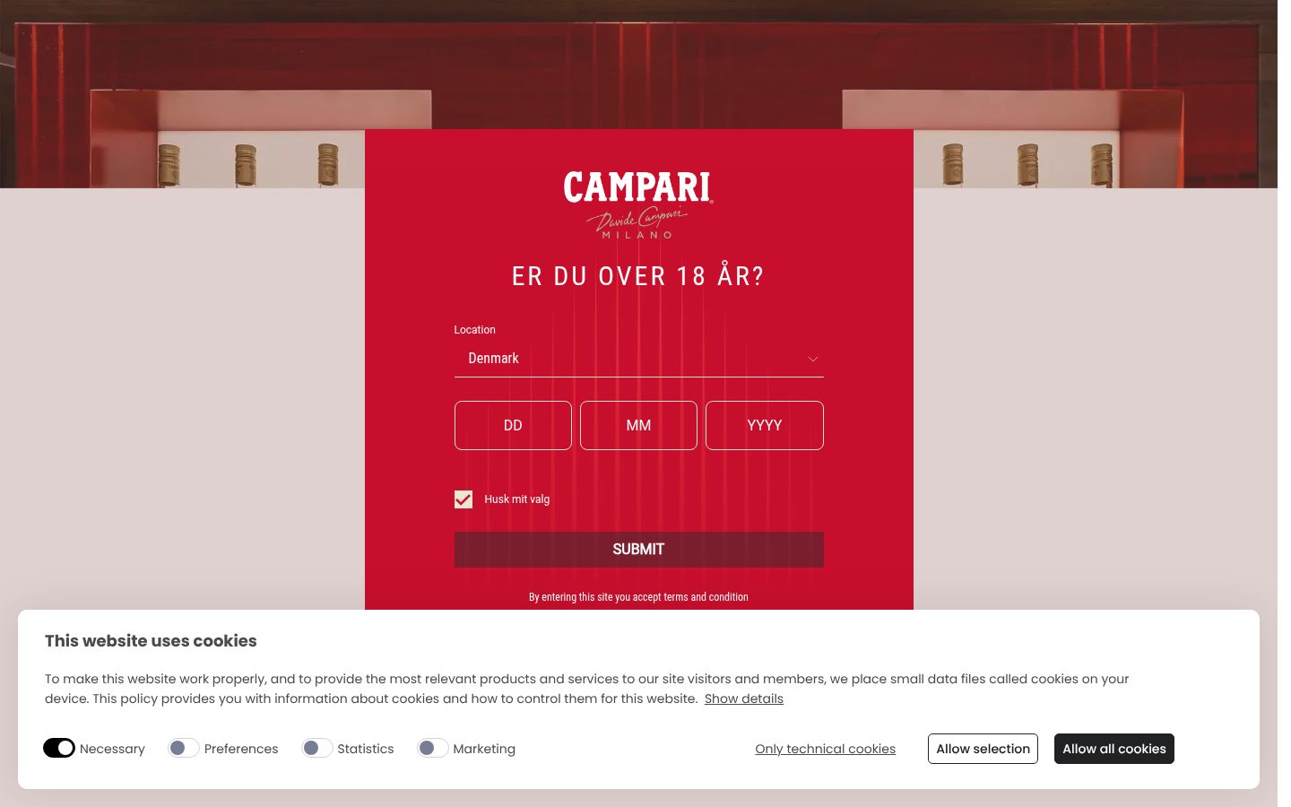 Skjámynd af samþykkisborðanum eins og hann birtist áður en nokkur samskipti fóru fram