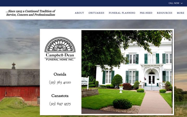 Screenshot of campbell-dean.com