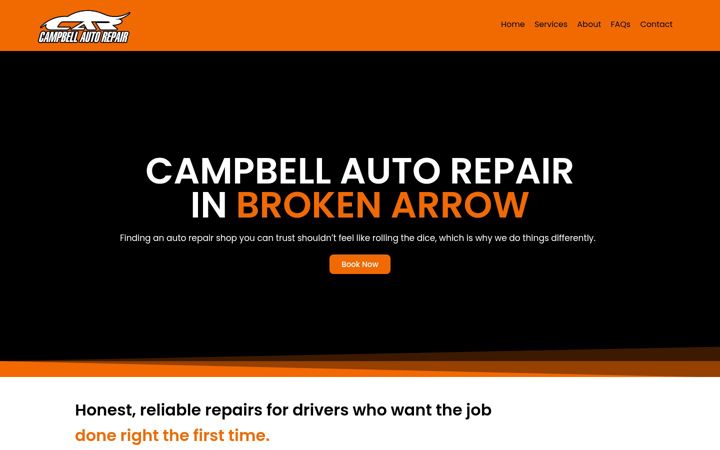 Screenshot of campbellautorepair.com