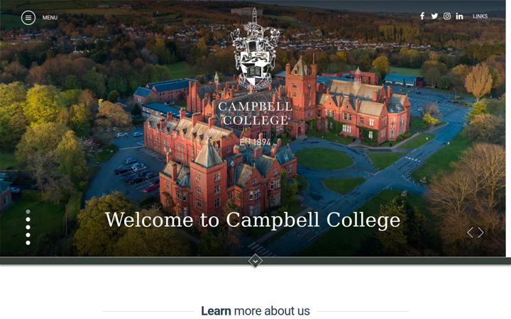 Screenshot του campbellcollege.co.uk