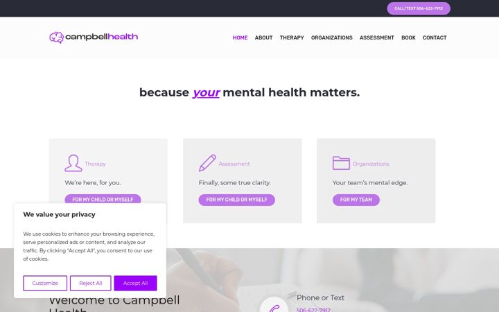 Screenshot of campbellhealth.net