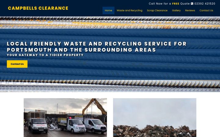 Screenshot di campbellsclearance.co.uk
