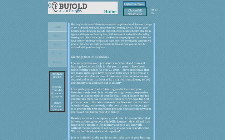 Screenshot of campbelltonhear.com