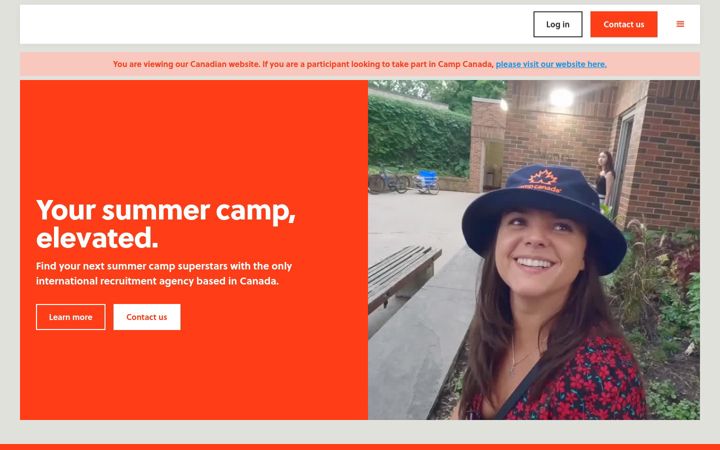 Screenshot of campcanada.ca