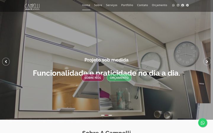 Screenshot of campellimarcenaria.com