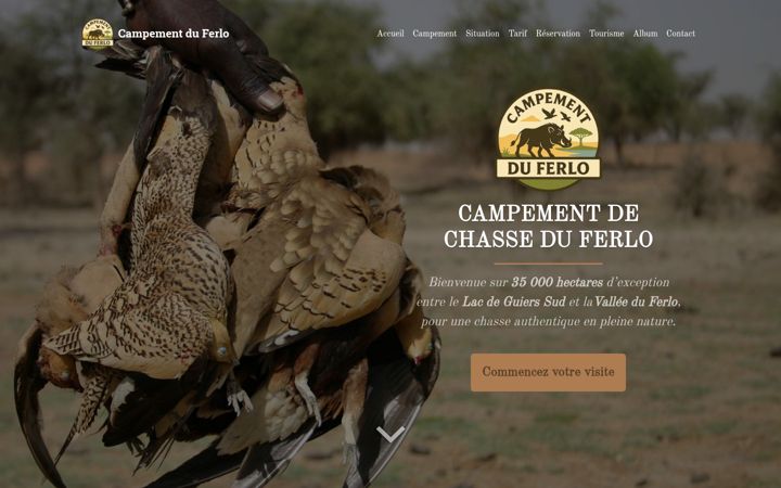 Screenshot of campementduferlo.com