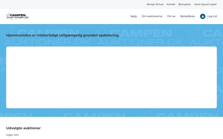 Screenshot of campenauktioner.dk
