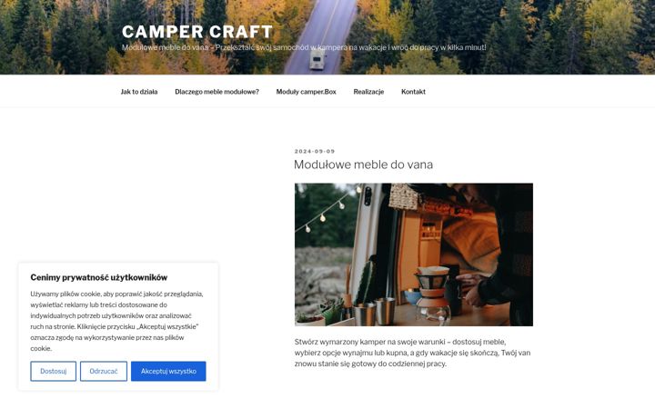 Screenshot of camper-craft.eu