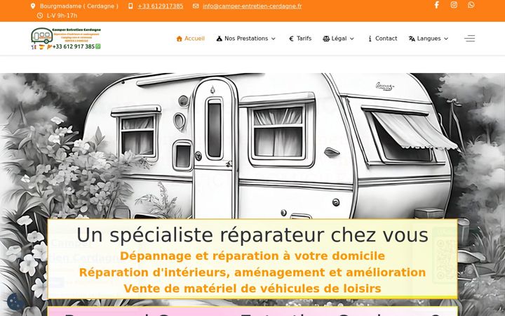 Screenshot of camper-entretien-cerdagne.fr
