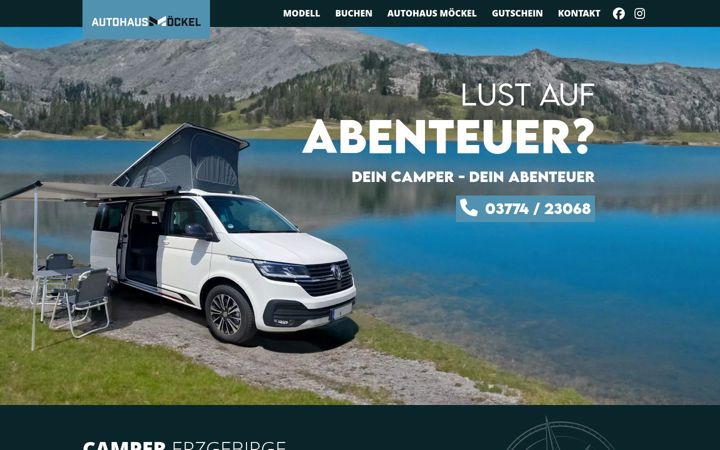 Screenshot of camper-erzgebirge.de