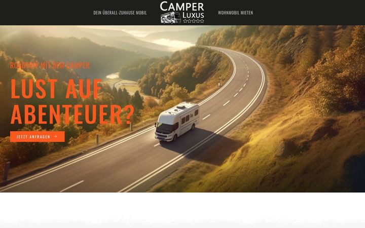 Screenshot of camper-luxus.de