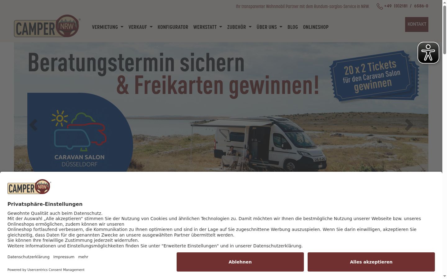 Sutikimo reklamjuostės, rodytos prieš bet kokią sąveiką, ekrano kopija