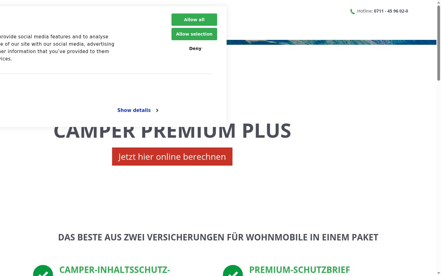Zrzut ekranu banera zgody wyświetlanego przed jakąkolwiek interakcją