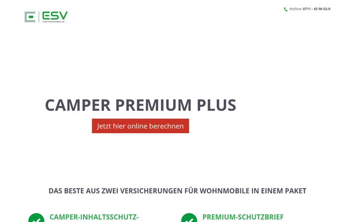 Zrzut ekranu camper-premium-plus.de