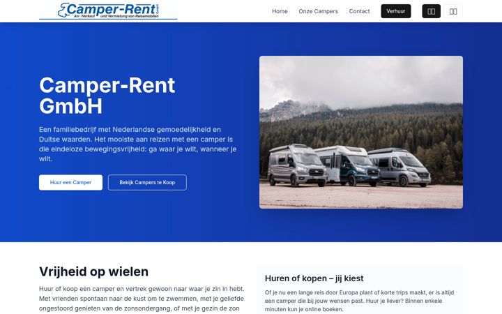 Screenshot of camper-rent-borken.de