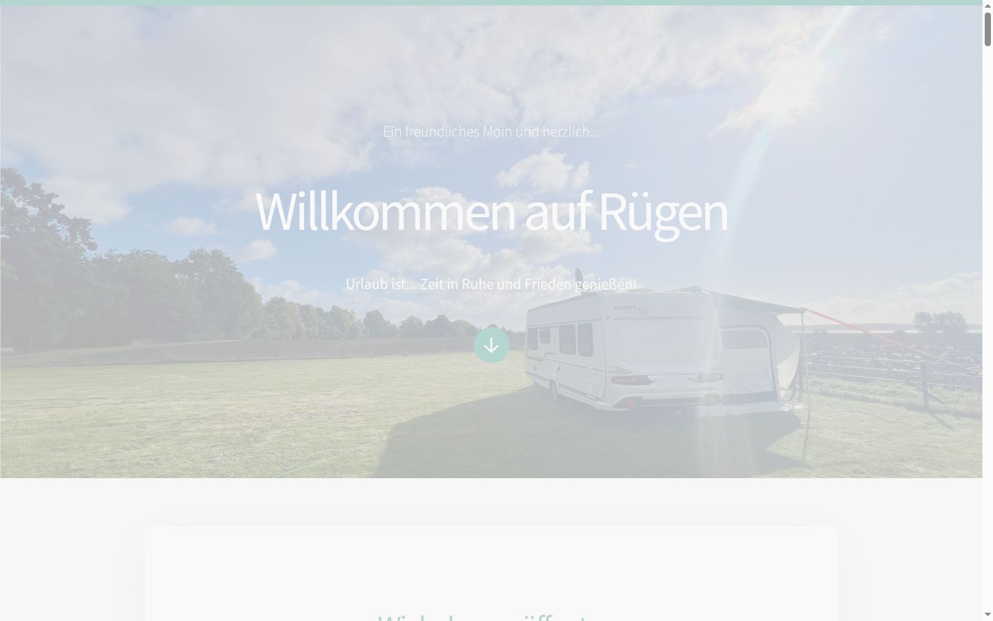 Screenshot des Einwilligungsbanners vor jeglicher Interaktion