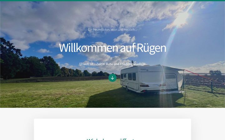 Screenshot of camper-wiese.de