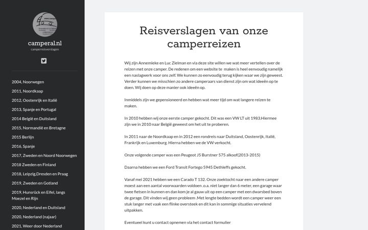 Snimka zaslona za camperal.nl
