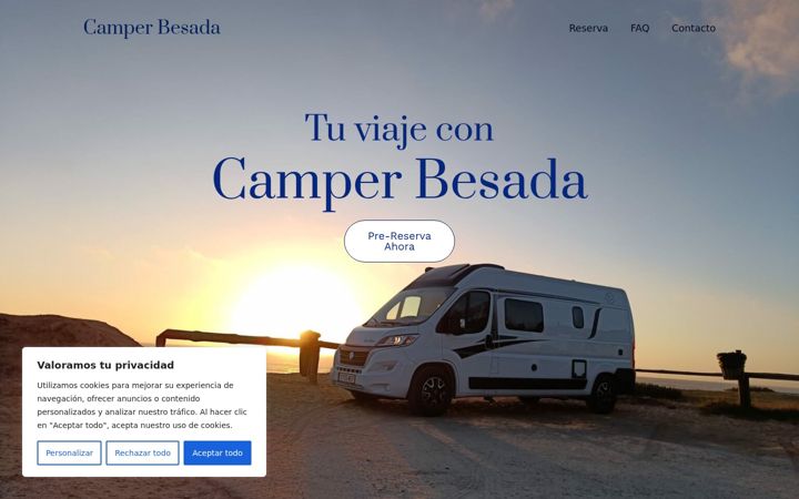 Screenshot of camperbesada.es